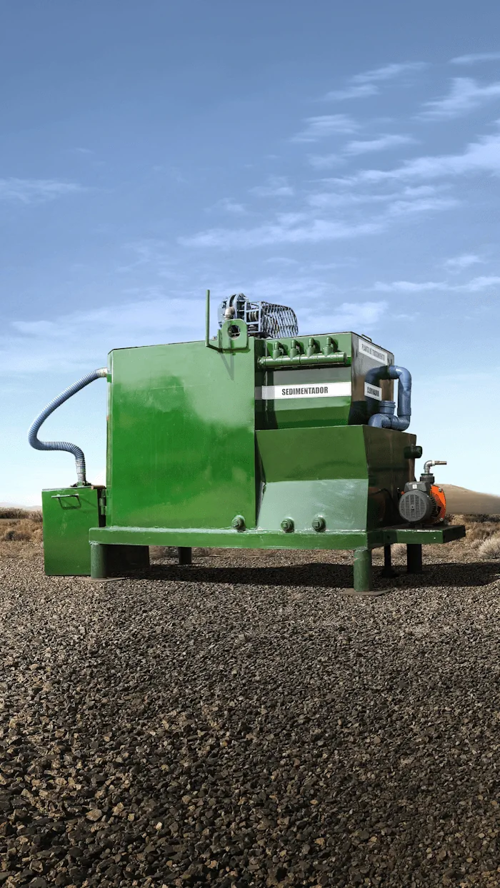 Planta de tratamiento de agua de 2.000 litros Caracol C.A con sedimentador